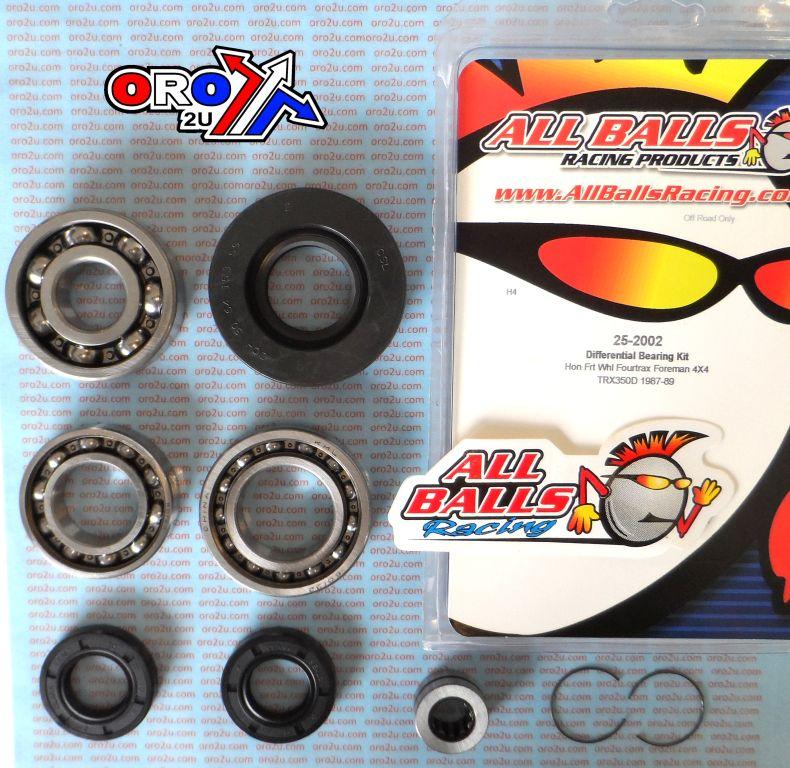 DIFFERENTIAL KIT TRX350, ALLBALLS 25-2002 FRONT HONDA thumbnail 2
