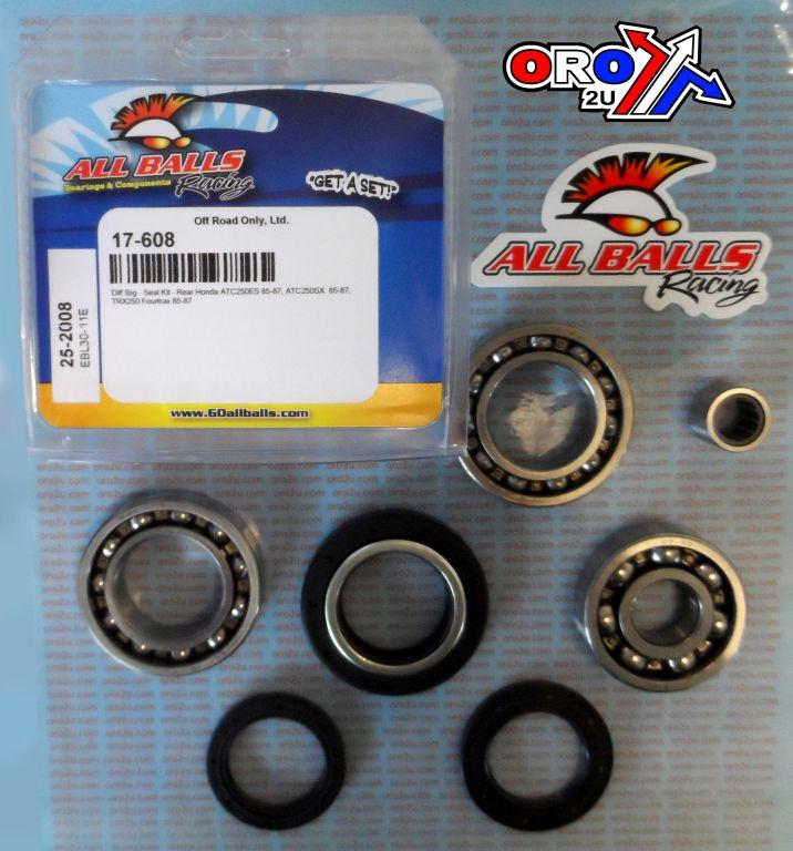 DIFFERENTIAL KIT REAR TRX250, ALLBALLS 25-2008 HONDA ATC thumbnail 2