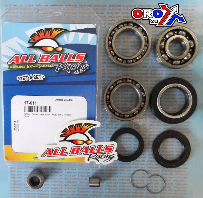 DIFFERENTIAL KIT REAR HONDA, ALLBALLS 25-2011 thumbnail 2