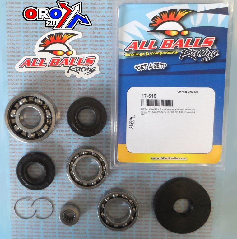 DIFFERENTIAL KIT FRONT KAW, ALLBALLS 25-2016 thumbnail 2