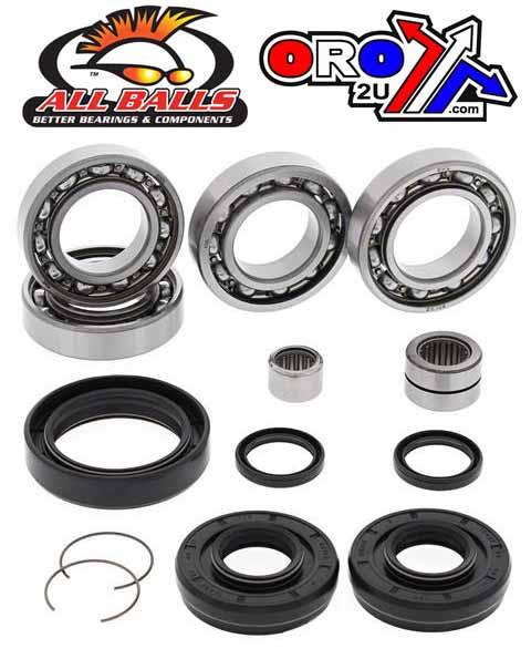 FRONT DIFFERENTIAL BEARING SEAL KIT 14-20 HONDA TRX420 FA FE FM FPA IRS SOLID AXLE ALLBALLS 25-2100 thumbnail 2