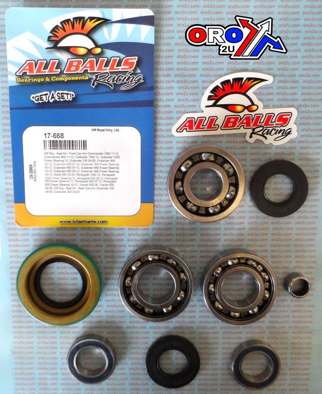 DIFFERENTIAL BEARING & SEALES, ALLBALLS 25-2069 CAN AM FRONT thumbnail 2