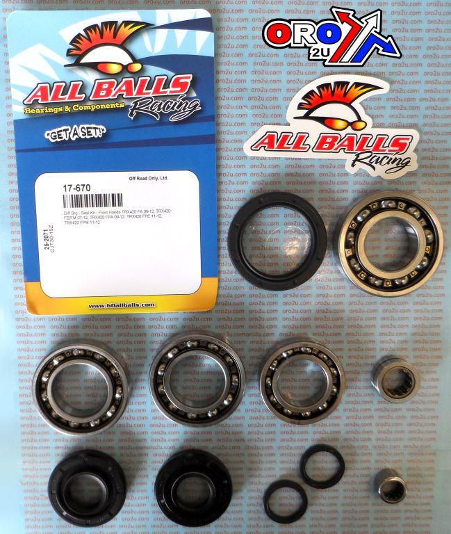 DIFFERENTIAL KIT FRONT HONDA, ALLBALLS 25-2071 thumbnail 2