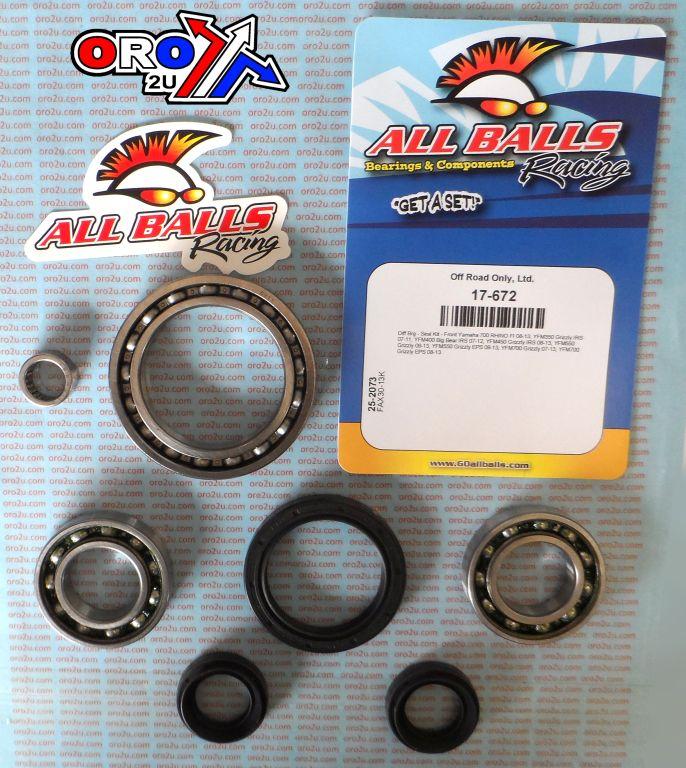 DIFFERENTIAL KIT FRONT YAMAHA, ALLBALLS 25-2073 thumbnail 2