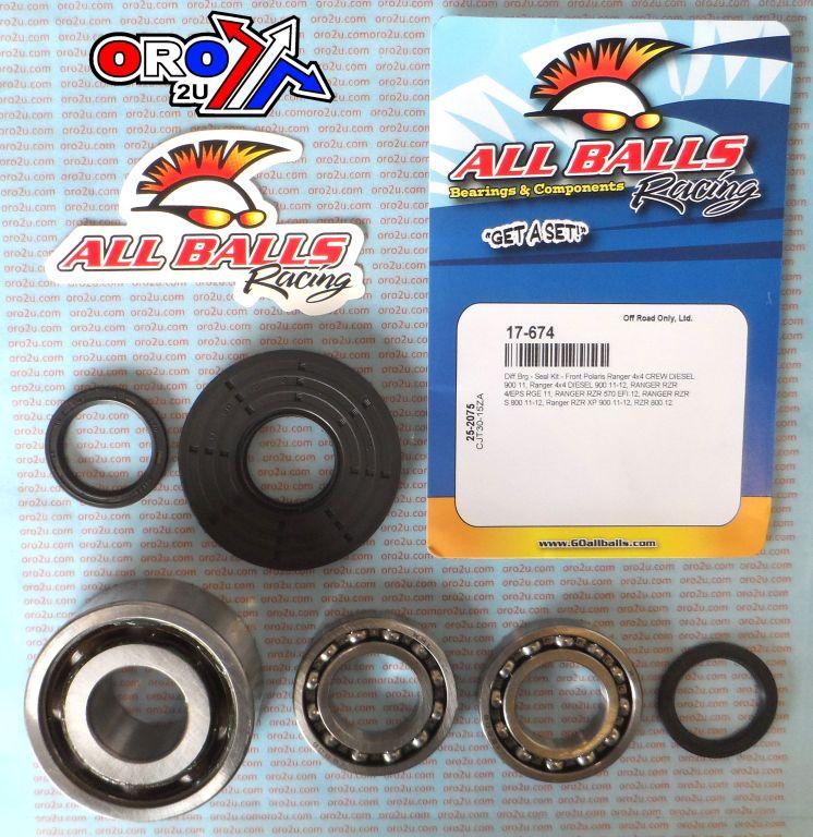 DIFFERENTIAL KIT FRONT POLARIS, ALLBALLS 25-2075 thumbnail 2