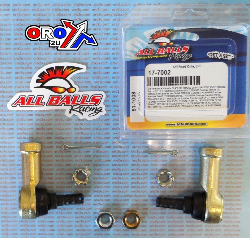 TIE ROD END KIT TRX250 300 350, ALLBALLS 51-1008 HONDA ATV thumbnail 2