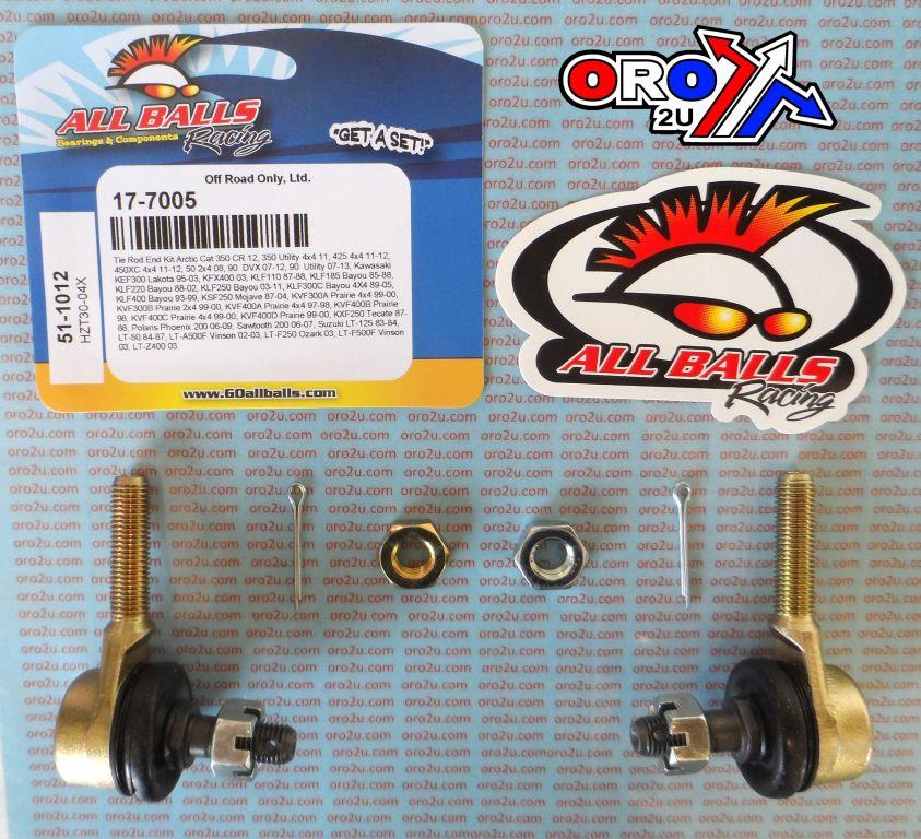 TIE ROD END KIT KLF KVF KSF, ALLBALLS 51-1012 KAW POLARIS thumbnail 2