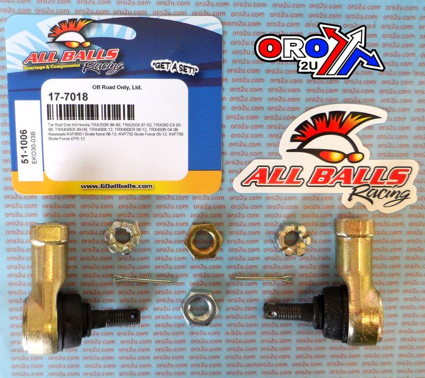TIE ROD END KIT HONDA KAWASAKI, ALLBALLS 51-1006 TRX, KVF thumbnail 2