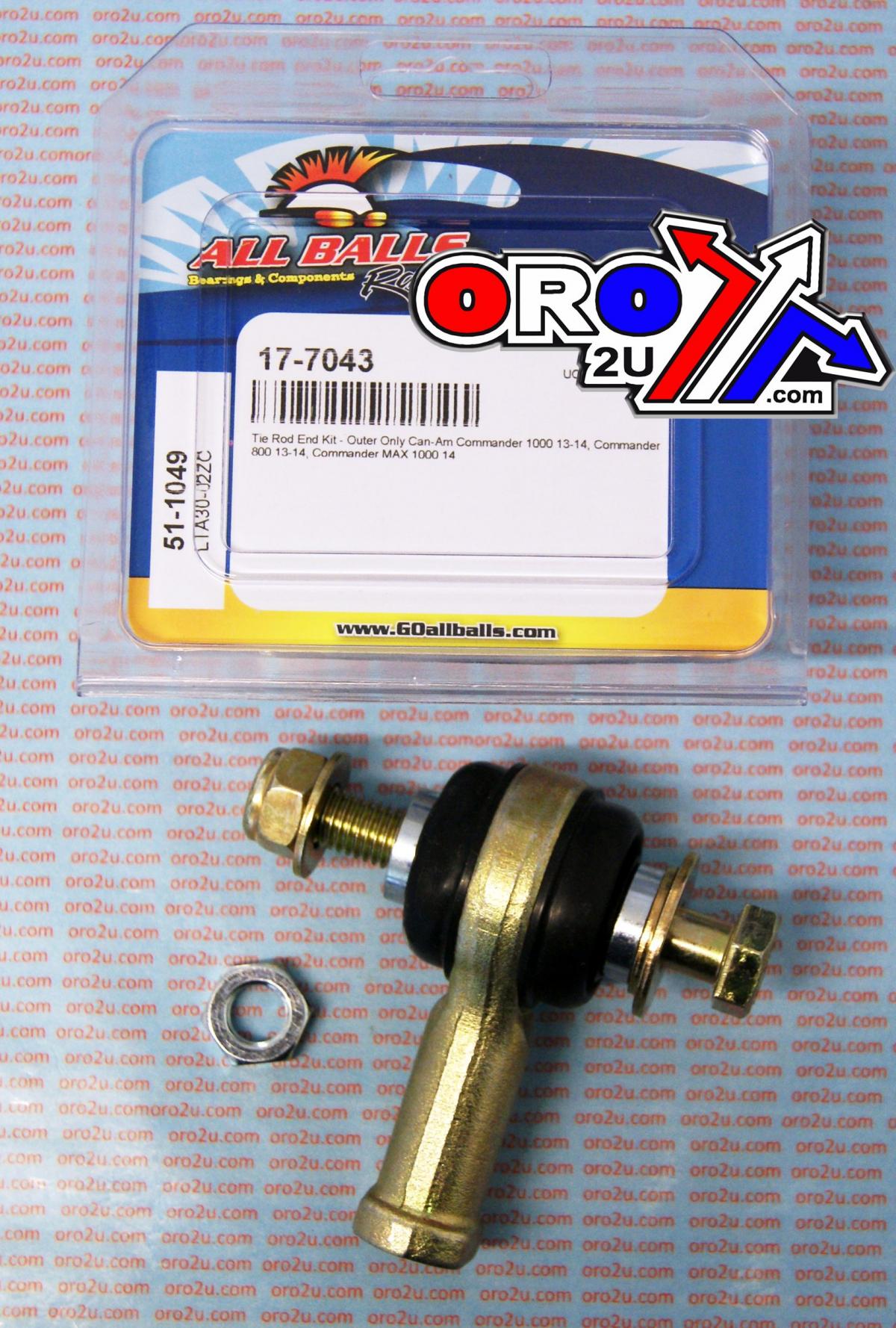 TIE ROD END KIT CAN-AM, ALLBALLS 51-1049, 709401134 thumbnail 2