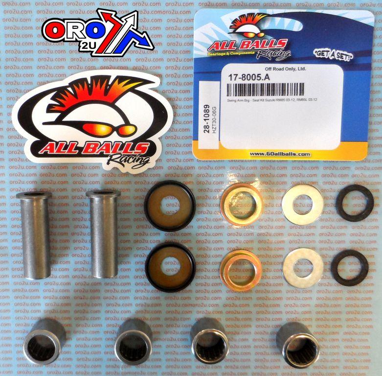 SWINGARM BEARING KIT ALLBALLS, ALLBALLS 28-1089 SUZUKI RM85 03-16 thumbnail 2