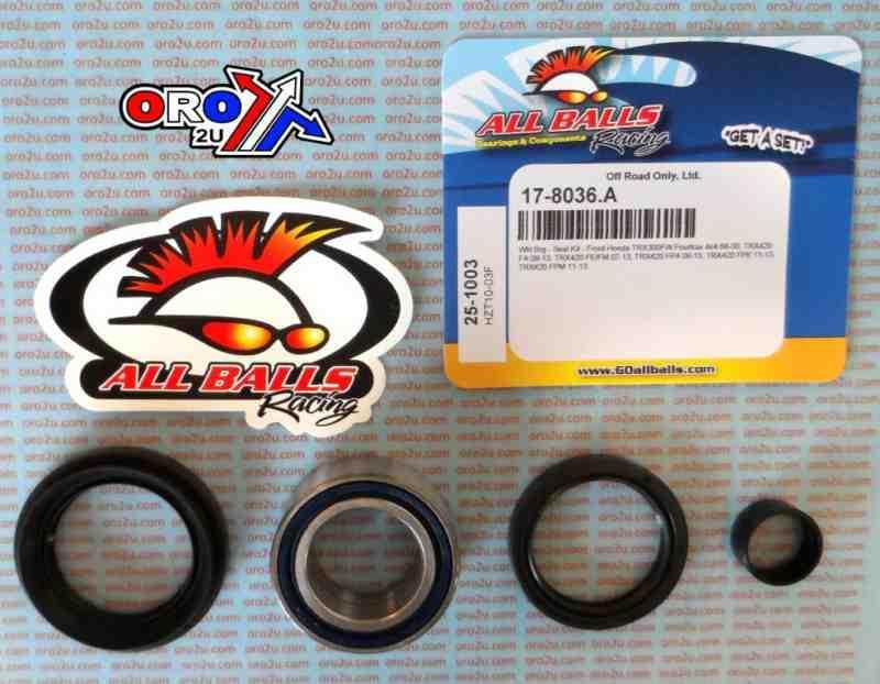 WHEEL BEARING KIT FRONT 88-14 HONDA TRX 300/420, ALLBALLS 25-1003 ATV thumbnail 2