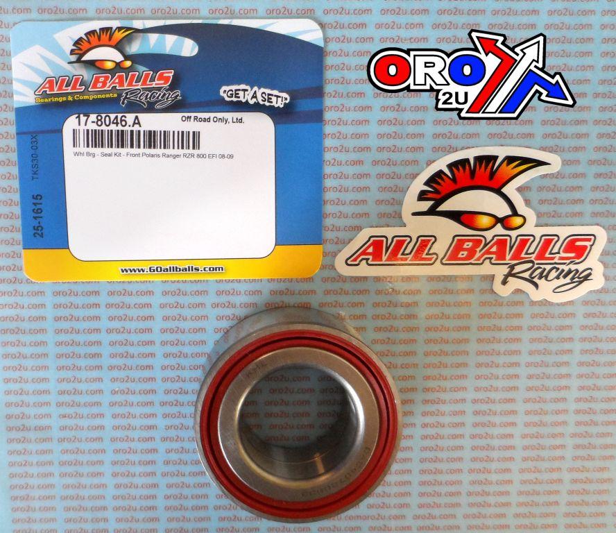 WHEEL BEARING KIT FRONT 08-09 POLARIS RZR800, ALLBALLS 25-1615 ATV thumbnail 2