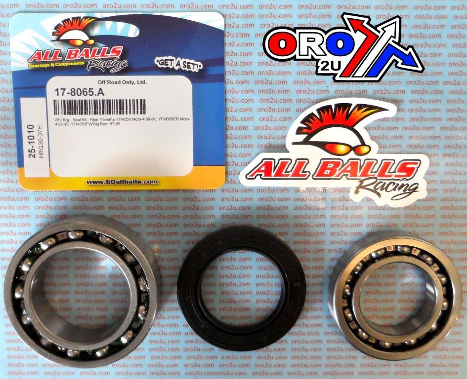 WHEEL BEARING KIT REAR 87-95 YAMAHA YFM 250/350, ALLBALLS 25-1010 ATV thumbnail 2