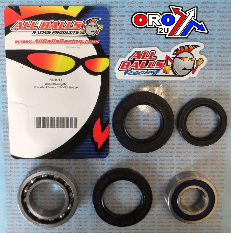 WHEEL BEARING KIT REAR 95-99 YAMAHA YFM350 WOLVERINE, ALLBALLS 25-1017 ATV thumbnail 2