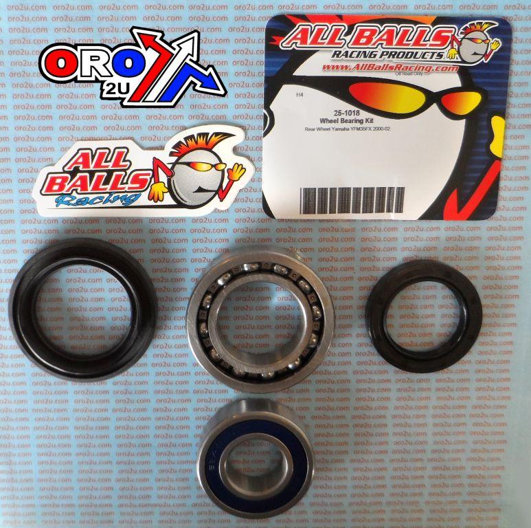 WHEEL BEARING KIT REAR 00-05 YAMAHA TFM350FX WOLVERINE, ALLBALLS 25-1018 ATV thumbnail 2