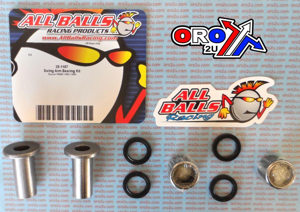 SWINGARM BEARING KIT ALLBALLS, ALLBALLS 28-1107 SUZUKI RM80 82-85 thumbnail 2