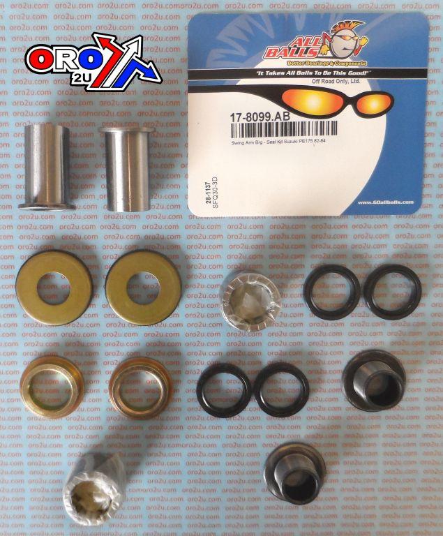 SWINGARM BEARING KIT ALLBALLS, ALLBALLS 28-1137 SUZUKI PE175 82-84 thumbnail 2