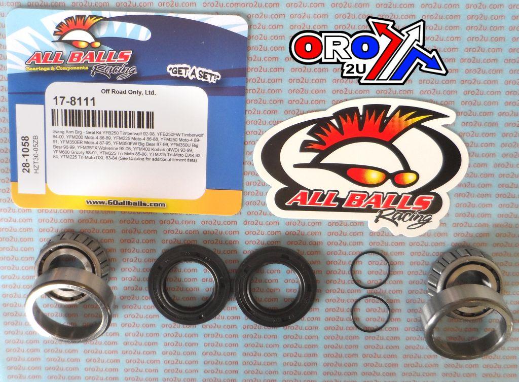 SWINGARM BEARING KIT ALLBALLS, ALLBALLS 28-1058 YAMAHA ROAD thumbnail 2