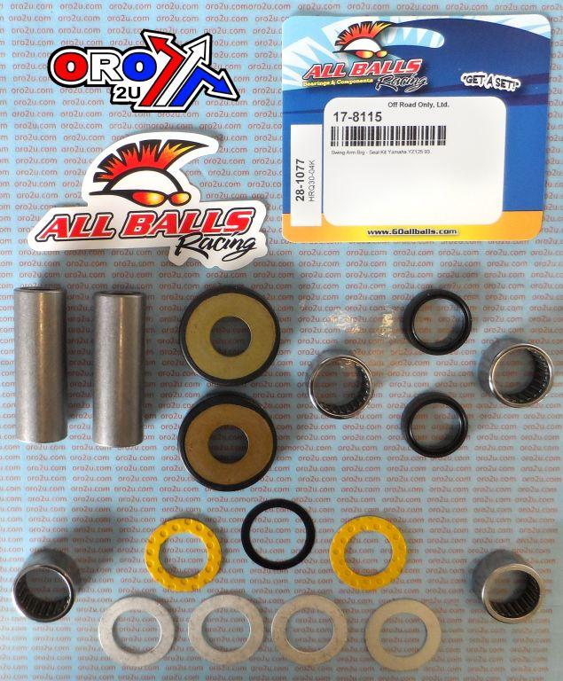 SWINGARM BEARING KIT ALLBALLS, ALLBALLS 28-1077 YAMAHA YZ125 1993 thumbnail 2