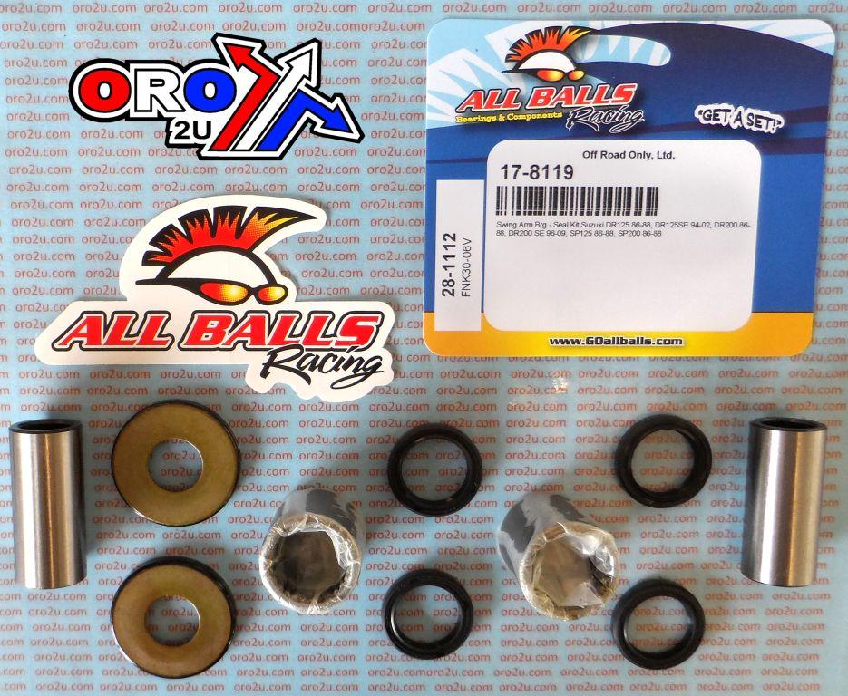 SWINGARM BEARING KIT ALLBALLS, ALLBALLS 28-1112 SUZUKI DR/SP125/200 86-20 thumbnail 2