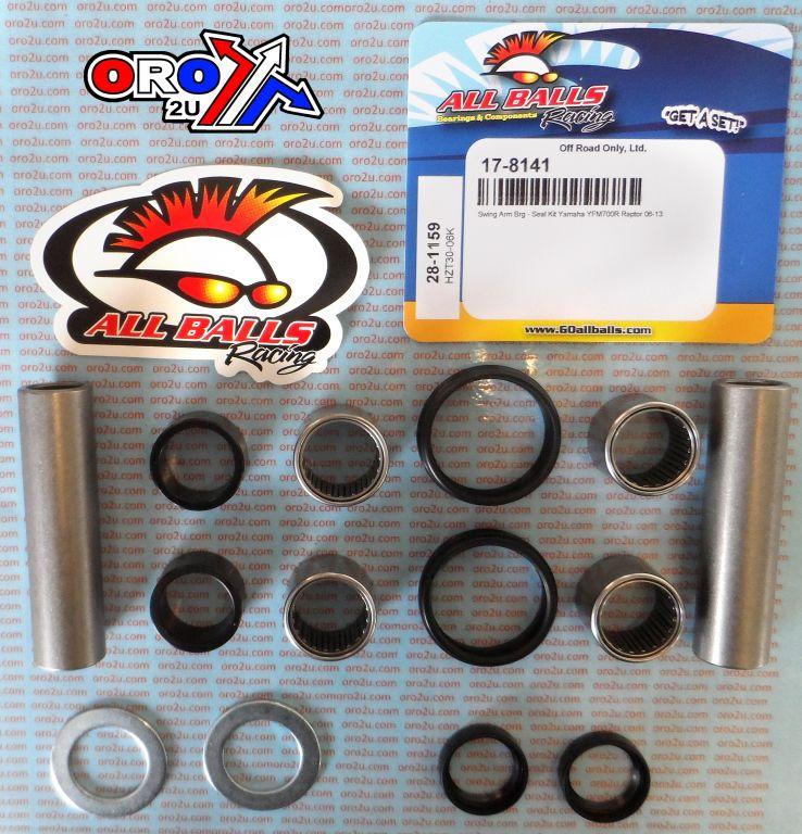SWINGARM BEARING KIT ALLBALLS, ALLBALLS 28-1159 YAMAHA YFM700R 06-22 thumbnail 2