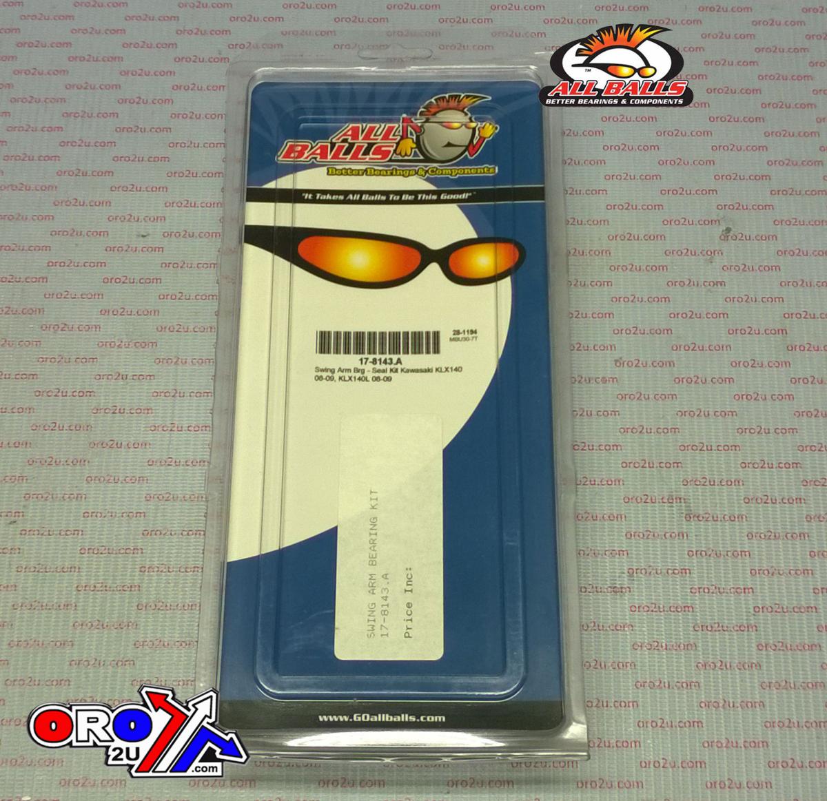 SWINGARM BEARING KIT ALLBALLS, ALLBALLS 28-1194 KAWASAKI KLX140/150 08-22 thumbnail 3