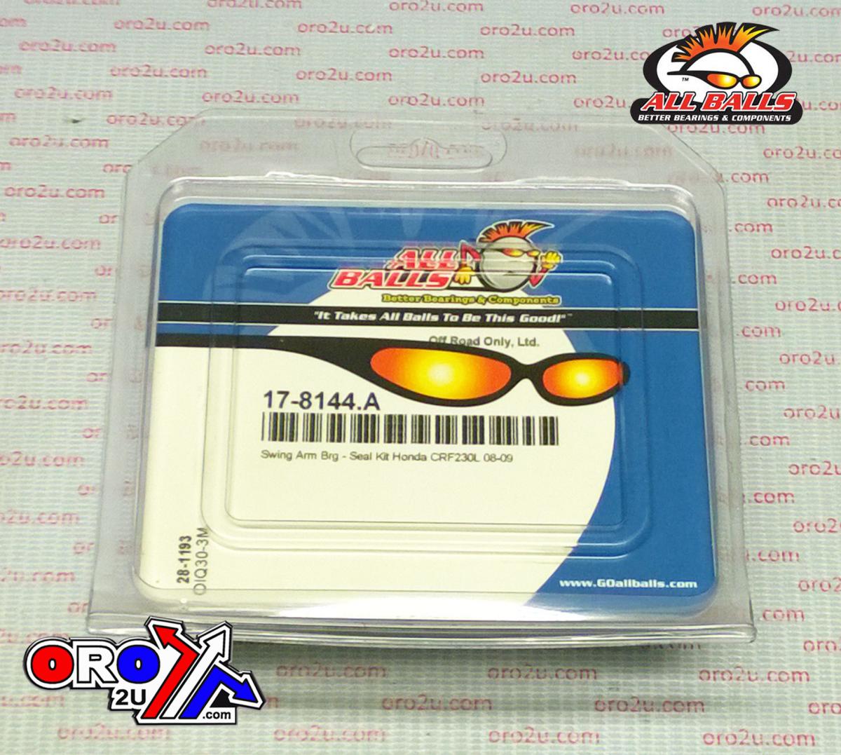 SWINGARM BEARING KIT ALLBALLS, ALLBALLS 28-1193 HONDA CRF230 08-09 thumbnail 3