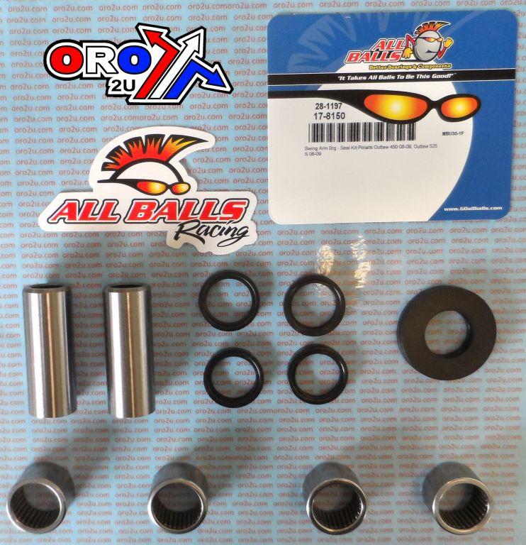 SWINGARM BEARING KIT ALLBALLS, ALLBALLS 28-1197 POLARIS OUTLAW 450/525 08-10 thumbnail 2