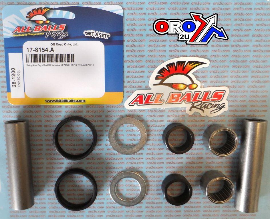 SWINGARM BEARING KIT ALLBALLS, ALLBALLS 28-1200 YAMAHA YFZ450 09-22 thumbnail 2