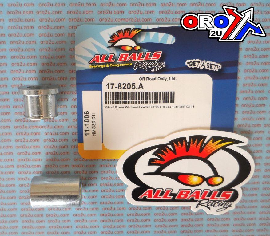 WHEEL SPACER KIT CRF150F 03-13, ALLBALLS 11-1006 HONDA FRONT thumbnail 2