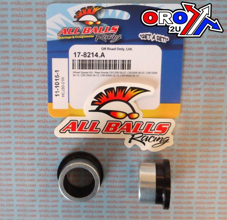 WHEEL SPACER KIT CR 00-07, ALLBALLS 11-1015-1 HONDA REAR thumbnail 2