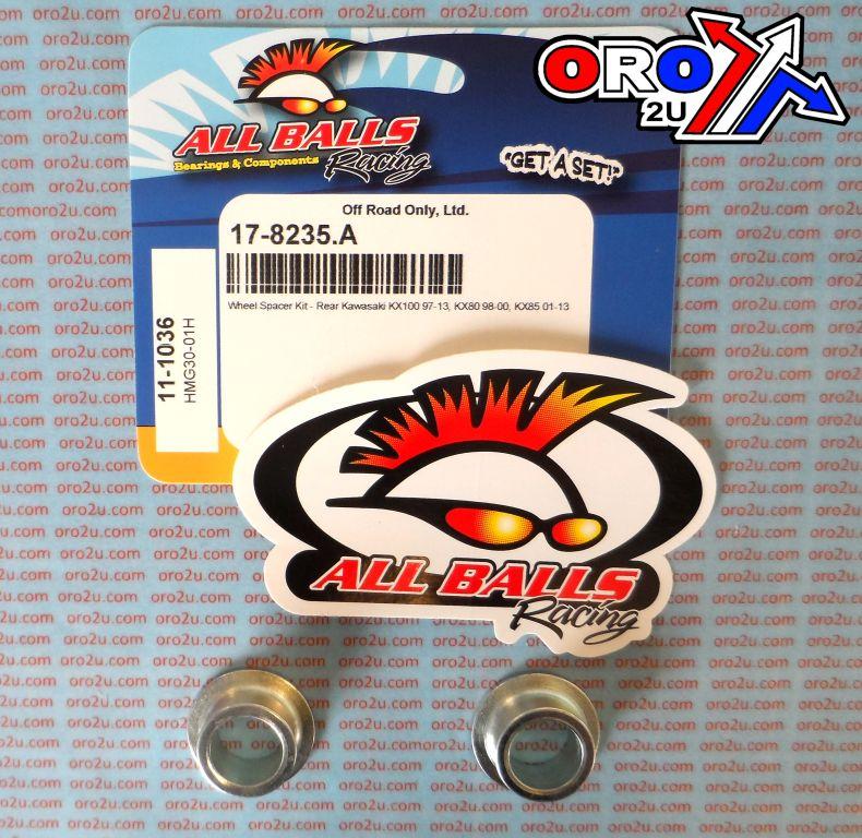 WHEEL SPACER KIT KX 80 85 100, ALLBALLS 11-1036 KAWASAKI thumbnail 2