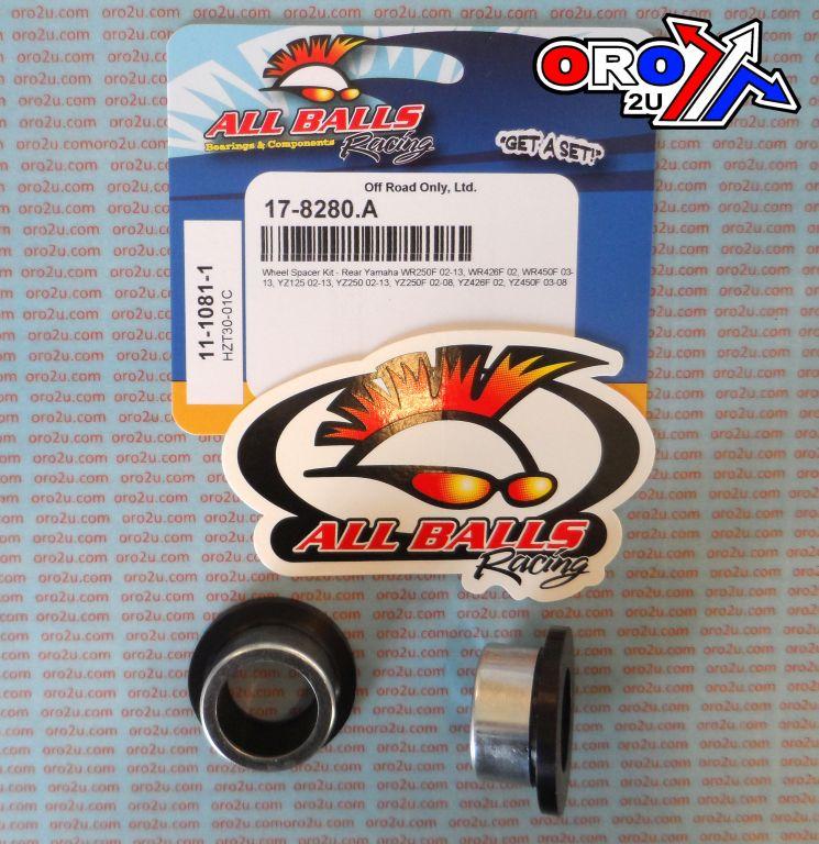 WHEEL SPACER KIT YZF WRF YZ, ALLBALLS 11-1081-1 YAMAHA thumbnail 2