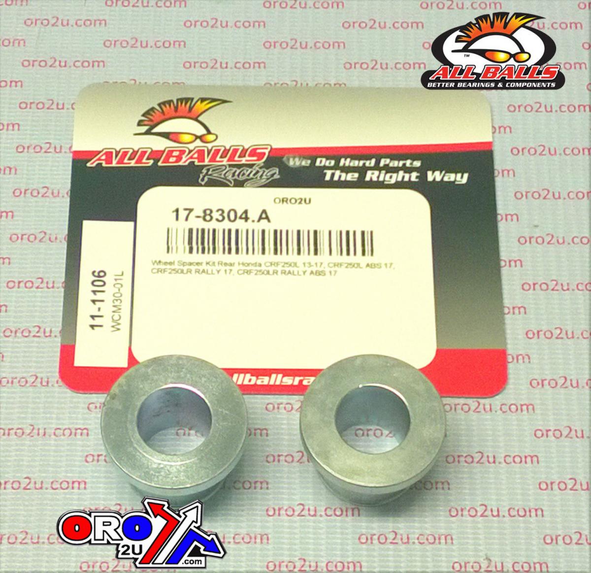 WHEEL SPACER KIT CRF250L, ALLBALLS 11-1106 HONDA thumbnail 2