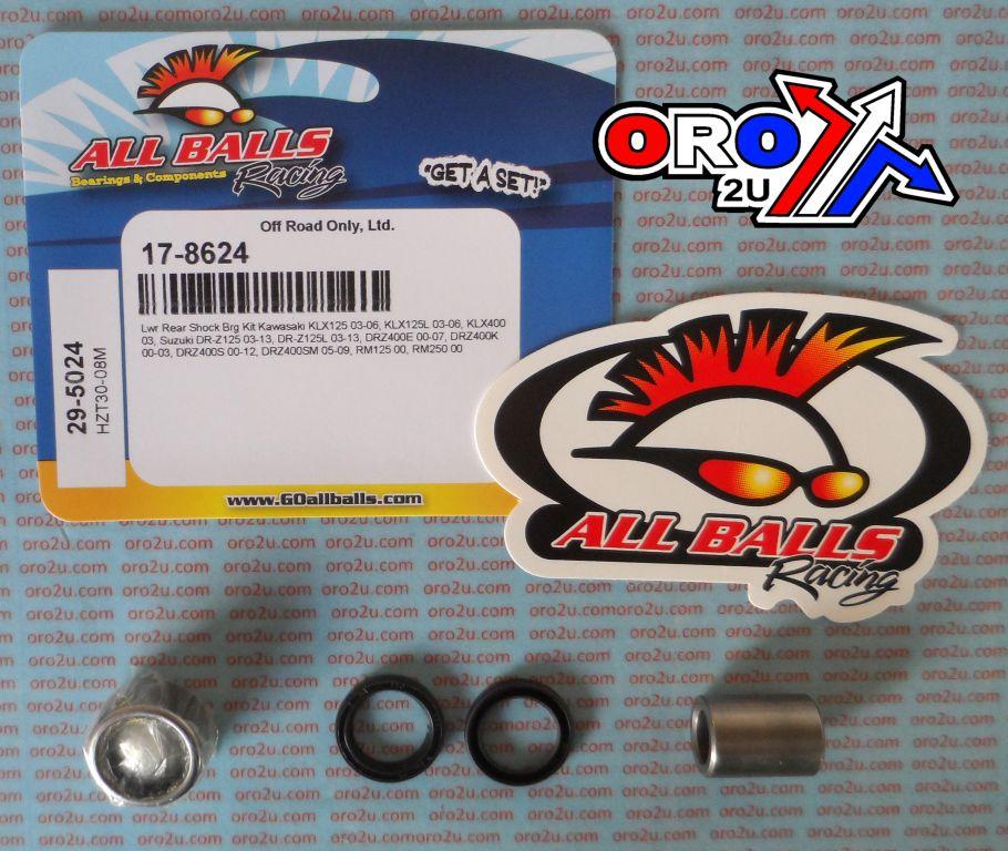 LOWER SHOCK BEARING KIT DR,RM,KLX, ALLBALLS 29-5024 KAW/SUZ KLX thumbnail 2