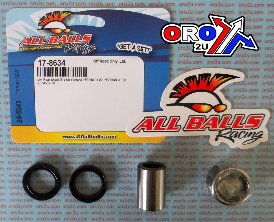 REAR LOWER SHOCK BEARING KIT YAM, ALLBALLS 29-5043 YAMAHA, YFZ450 04-13 thumbnail 2