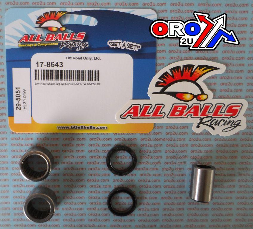 LOWER SHOCK BEARING KIT, ALLBALLS 29-5051 SUZUKI RM80 thumbnail 2