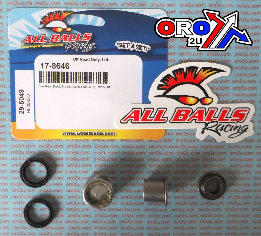 LOWER SHOCK BEARING KIT RM, ALLBALLS 29-5049 RM125 RM250 thumbnail 2
