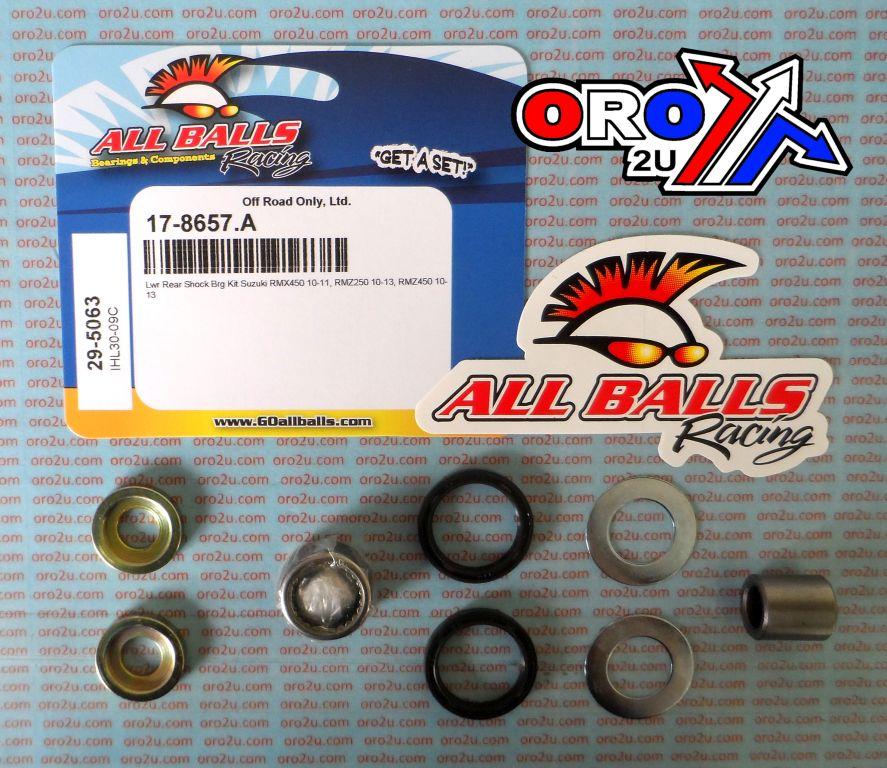 LOWER SHOCK BEARING KIT SUZ, ALLBALLS 29-5063 RMX RMZ, RMX450 2010-2011, RMX450Z 2017, RMZ250 10-17, RMZ450 2010-2018 thumbnail 2