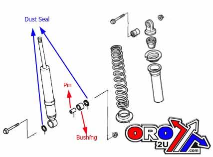 FRONT SHOCK BEARING KIT TRX, ALLBALLS 21-0007 TRX450ES thumbnail 3