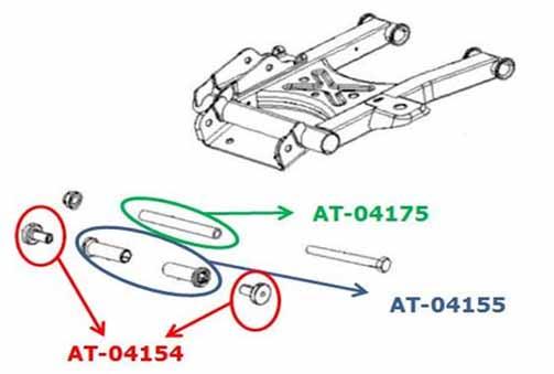 REAR CARRIER BEARING KIT, BRONCO AT-04163 POLARIS thumbnail 2
