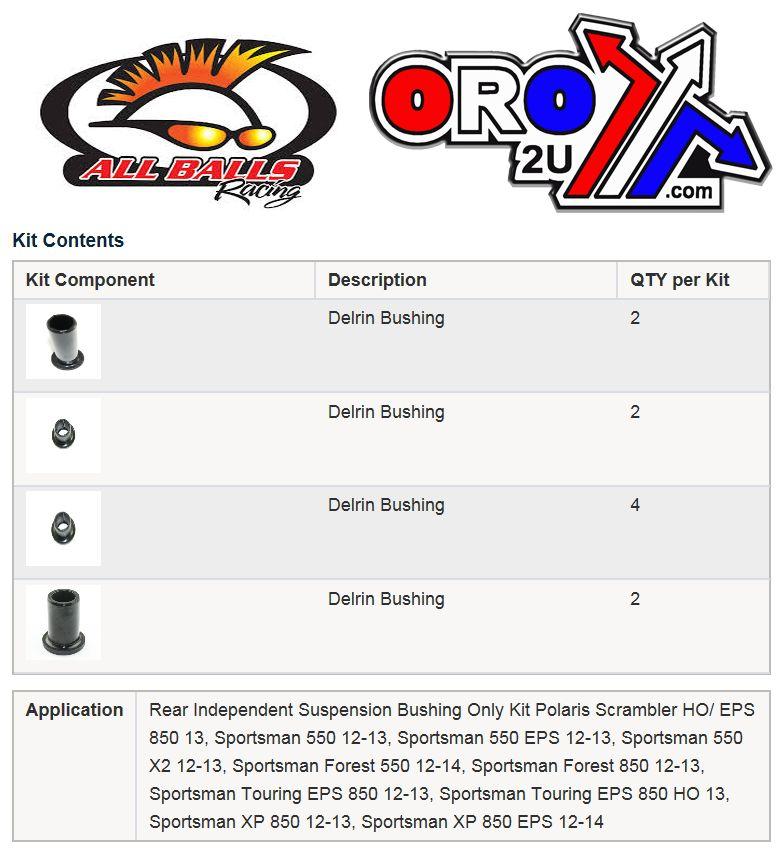 REAR INDEPENDENT SUSPENSION, ALLBALLS 50-1082 Sportsman thumbnail 3