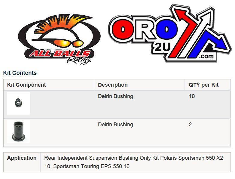 REAR INDEPENDENT SUSPENSION, ALLBALLS 50-1086 Sportsman X2 thumbnail 4