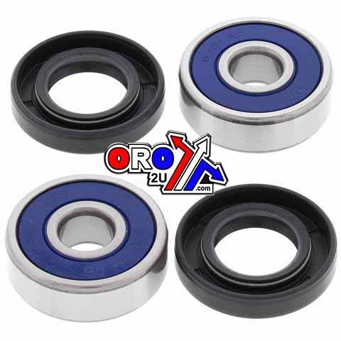 WHEEL BEARING KIT FRONT 08-13 KAWASAKI KLX140/L, ALLBALLS 25-1581 ROAD thumbnail 2