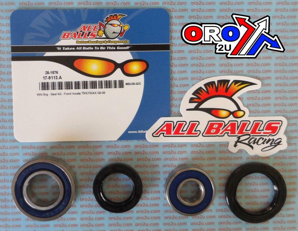 WHEEL BEARING KIT FRONT 08-09 HONDA TRX700XX, ALLBALLS 25-1576 ATV thumbnail 2