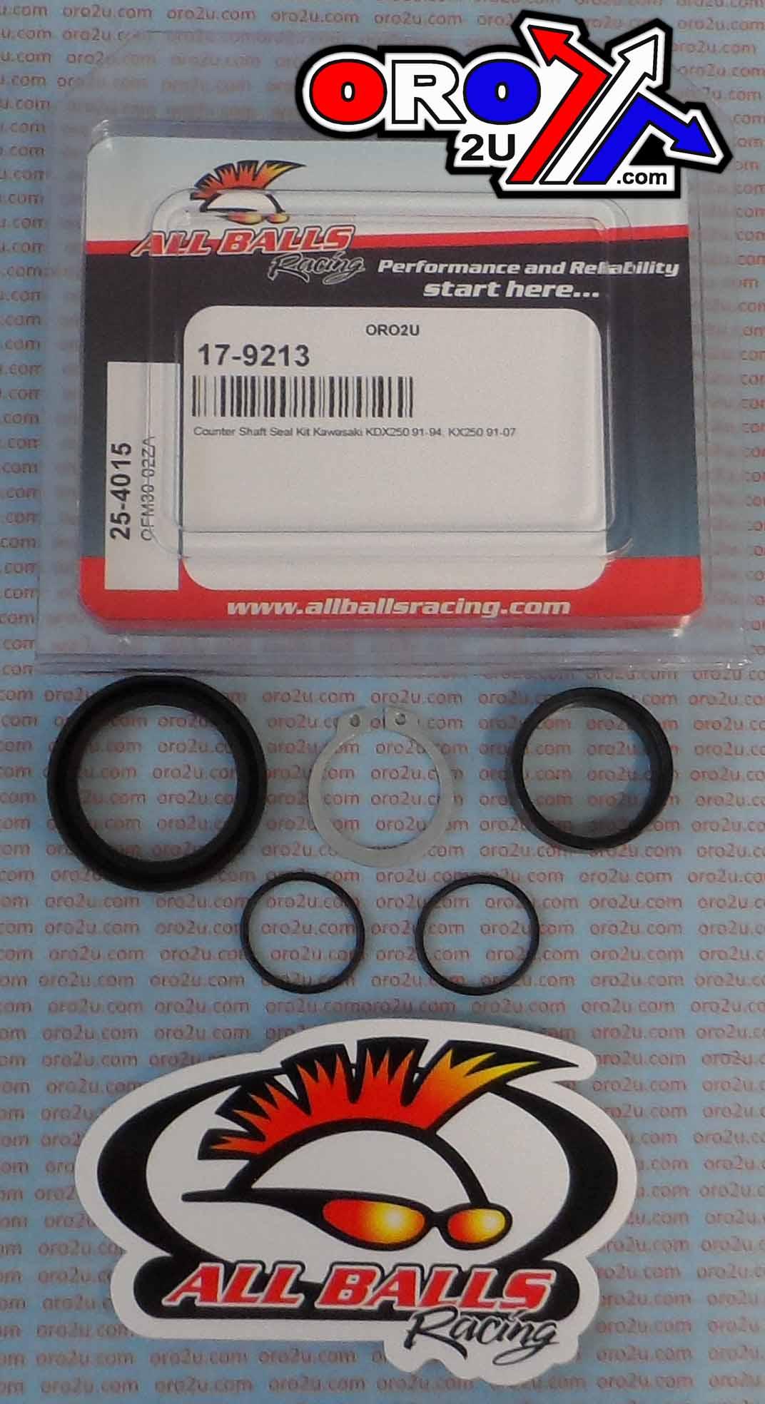 COUNTER SHAFT SEAL KIT KX250, ALLBALLS 25-4015 KDX250 thumbnail 2