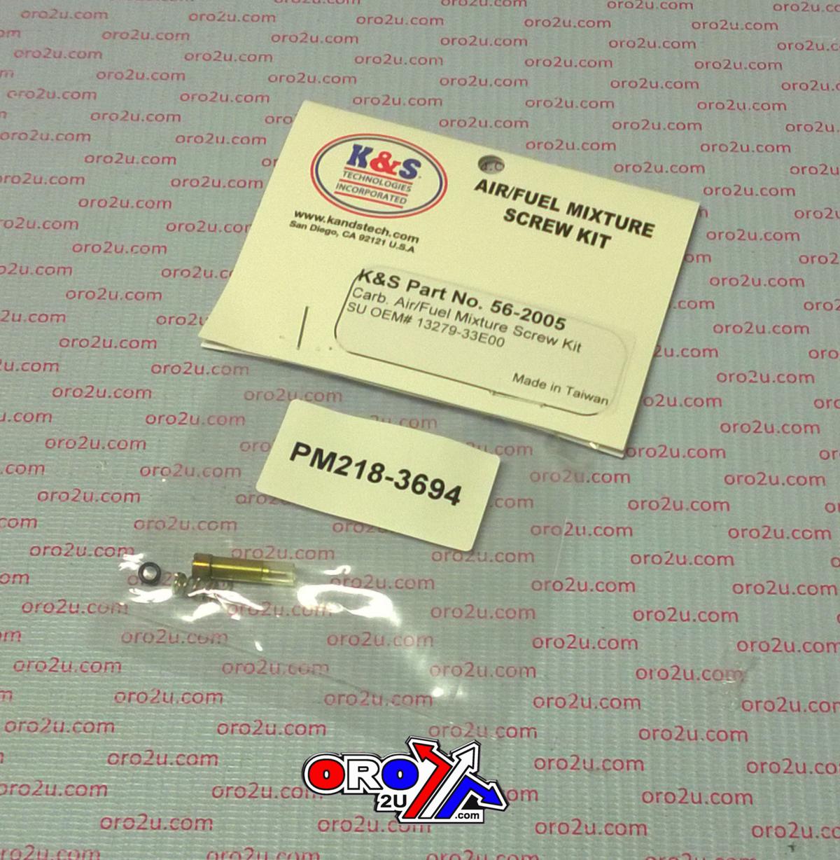 AIR FUEL SCREW KIT SUZUKI GSX, 13279-33E00, SUZUKI ROAD GSX-R, KS 56-2005 thumbnail 2