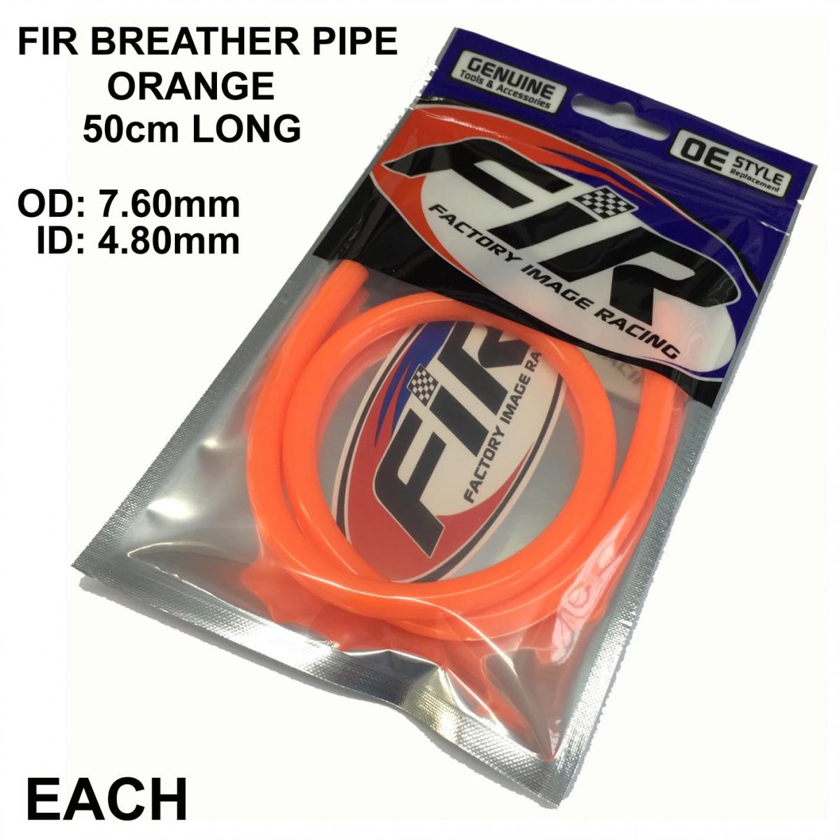 FUEL PIPE BREATHER LINE 5mm ORANGE 50cm LENGTH thumbnail 2