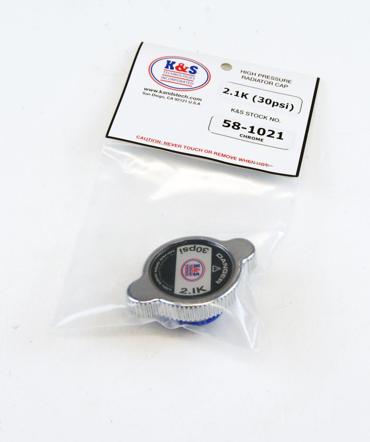 RADIATOR CAP (30 psi) CHROME 58-1021 thumbnail 4