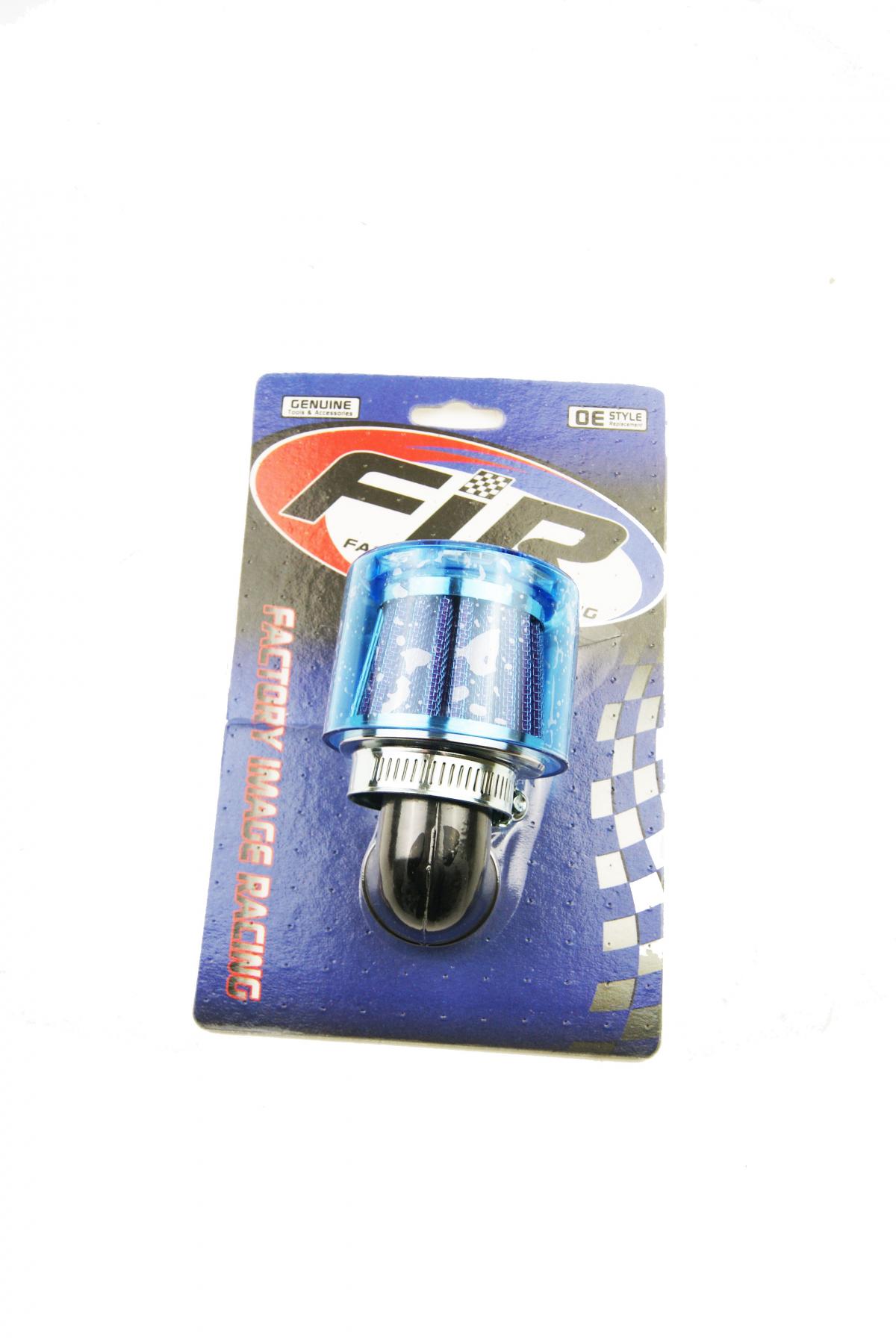 35mm AIR FILTER WITH 90* RUBBER & COVER image 1